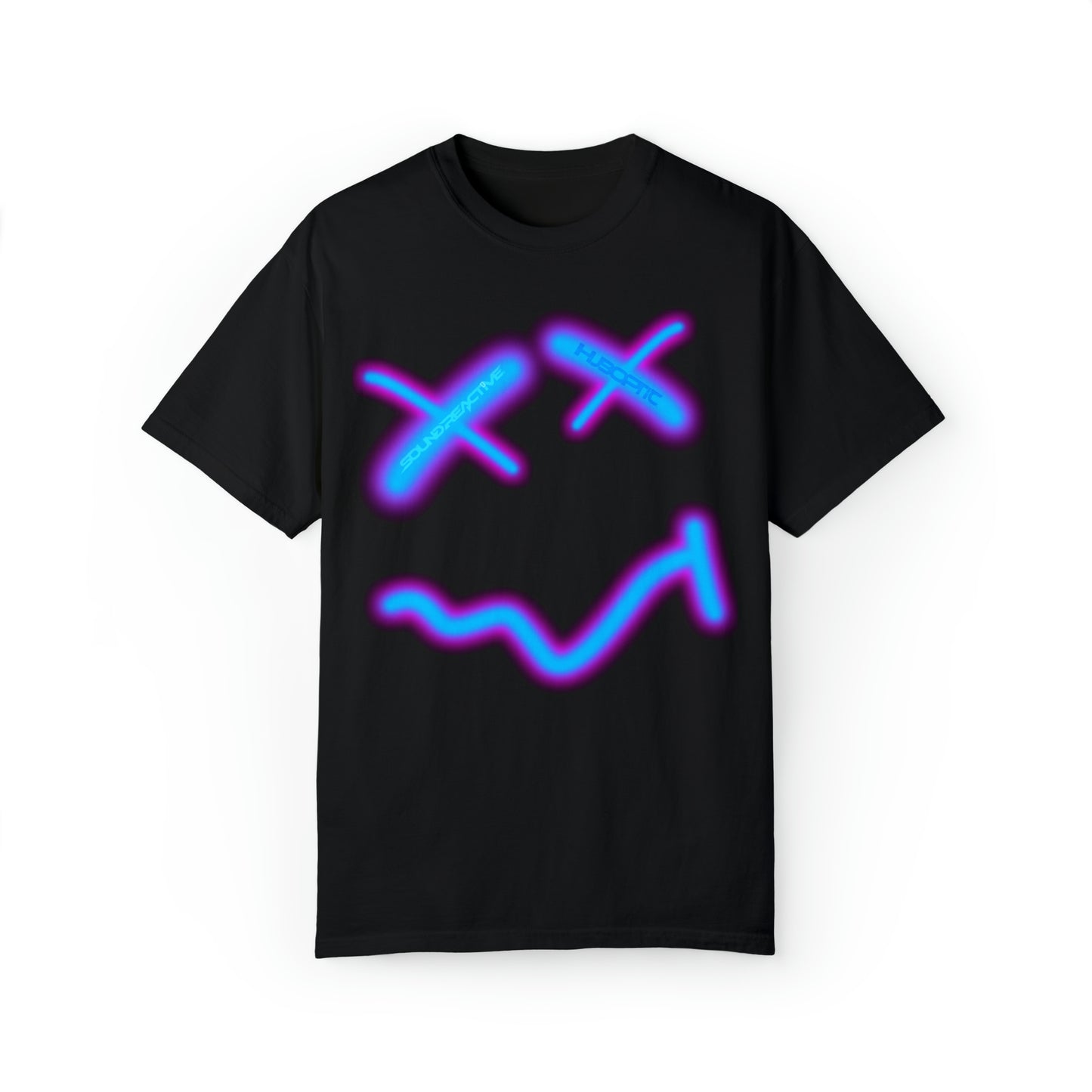 HUBOPTIC® Original Sound Reactive SMILEY V1 Electro Graphic T-shirt