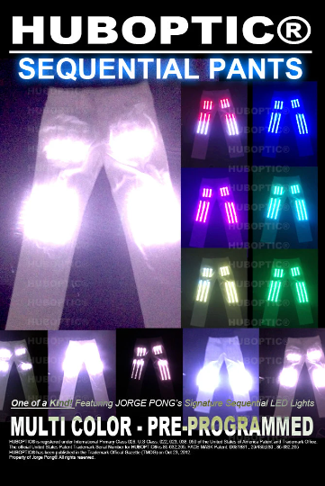 Dancer Light Up Pants Sound Reactive HUBOPTIC® Gear Customization ledgears90001