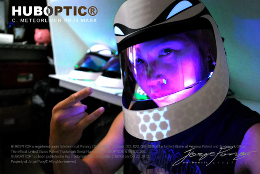 Cobra PRJ3 Mask HUBOPTIC® DJ mask Sound Reactive Light Up Mask ledmask1001