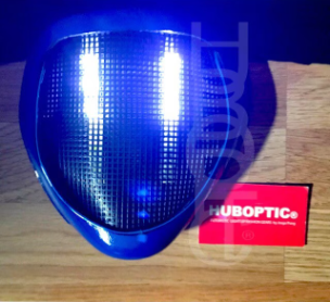 Blue Ghost Mask HUBOPTIC® DJ mask Sound Reactive Light Up Mask ledmask0002