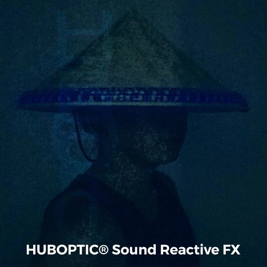 Ninja Straw Hat Bamboo Costume Raiden Sedge Douli Cosplay Sound Reactive HUBOPTIC® Gear Customization ledgears190001