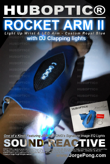 Robot Wrist Cosplay Cyber mega man power Hand Costume Sound Reactive HUBOPTIC® Gear Customization ledgears160001