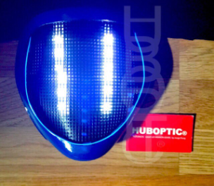 Blue Ghost Mask HUBOPTIC® DJ mask Sound Reactive Light Up Mask ledmask0002