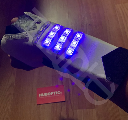 Cosplay Sleeves Robot Wrist Hand Gloves Costume Sound Reactive HUBOPTIC® Gear Customization ledgears140001