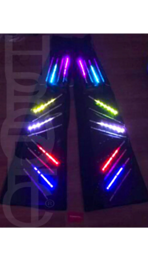 5 feet Robot Stilts Pants COVER 60" Costume Light Up Stilts Cover for Walker Pants Sound Reactive HUBOPTIC® Customization ledgears70001