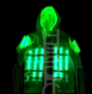 LED Dancer Light Up Jacket Sound Reactive HUBOPTIC® Dj Jacket Customization ledgears20001