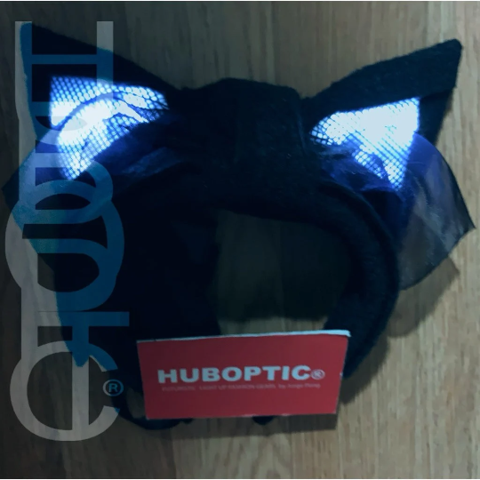 Cosplay Anime Ears Light Up Cat Ears Neko LED Ears Kitty Animal Costume Sound Reactive HUBOPTIC® Gear Customization ledgears110001