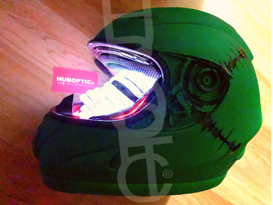 Trooper Robot Helmet HUBOPTIC® LED Helmet Sound Reactive illuminated Helmet ledhelmet11001