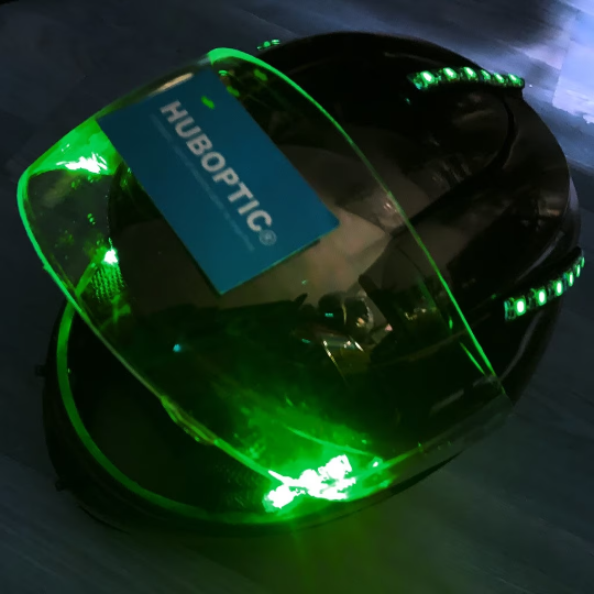 Luminous Helmet HUBOPTIC® Helmet Sound Reactive Light Up Helmet ledhelmet2001