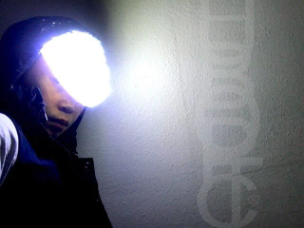 Illuminated Face Props LED Mask HUBOPTIC® DJ mask Sound Reactive Light Up Mask ledmask23001