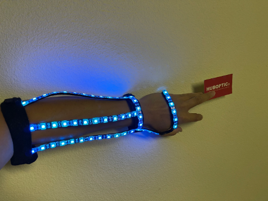 Cosplay Sleeves Dancer Light Up wrist Costume Sound Reactive HUBOPTIC® Gear Customization ledgears120001
