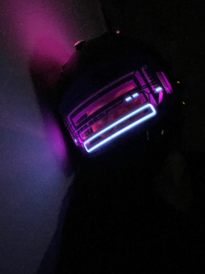 Electro Robot Helmet HUBOPTIC® LED Helmet Sound Reactive illuminated Helmet ledhelmet7001