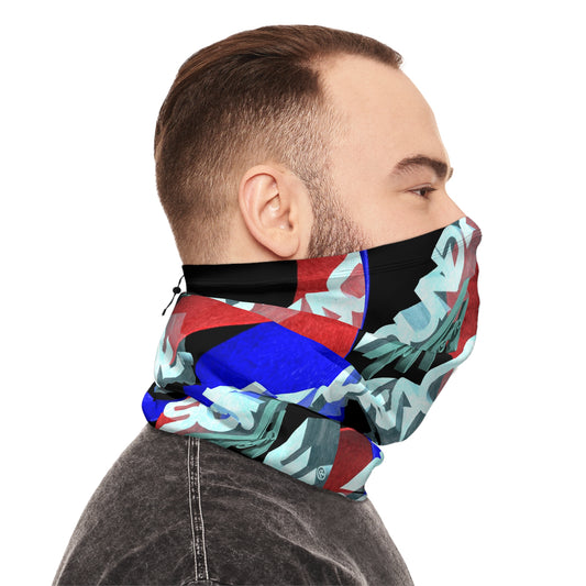 Sound Reactive Raver Neck Gaiter With Drawstring