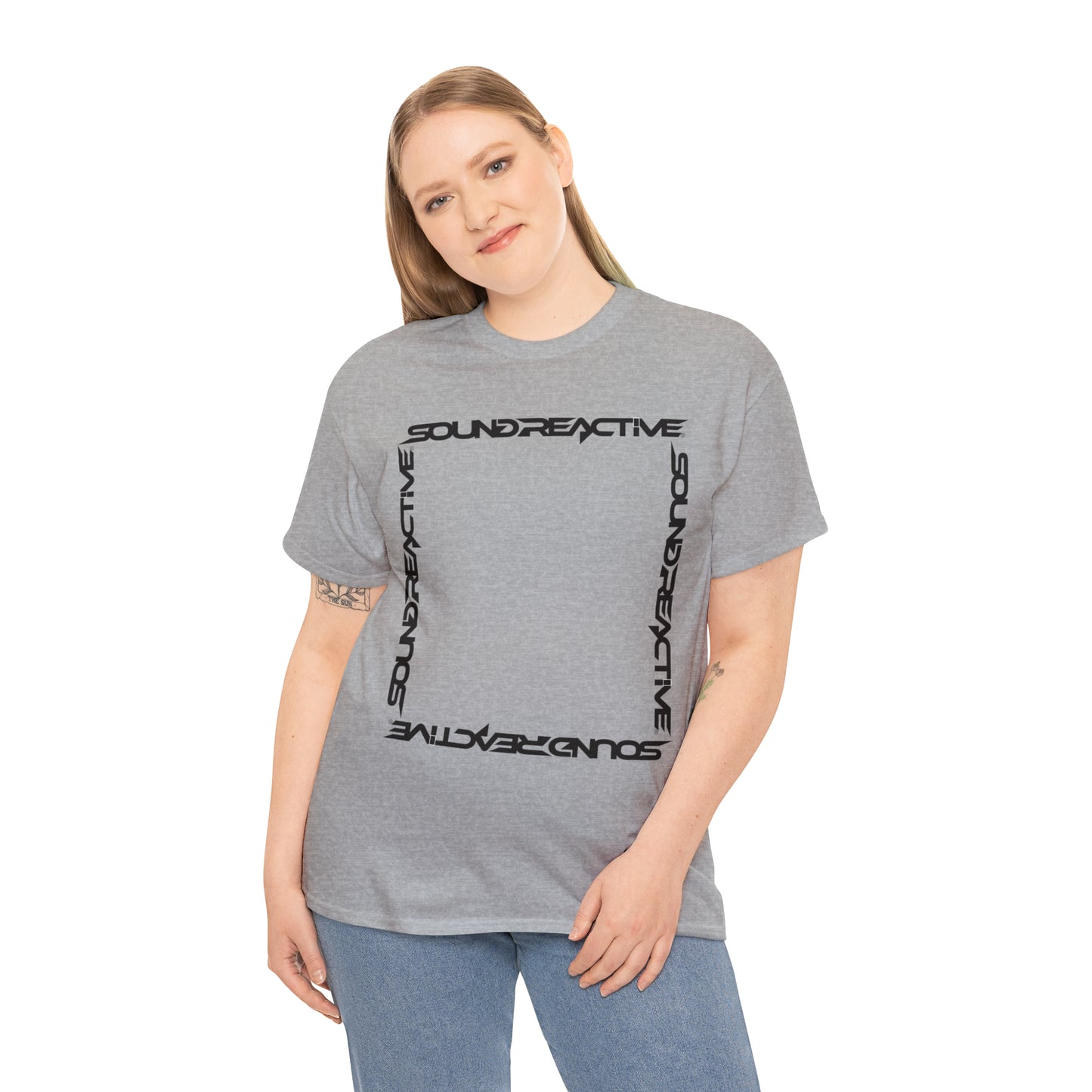 Sound Reactive Frame HUBOPTIC DJ Unisex Heavy Cotton Tee