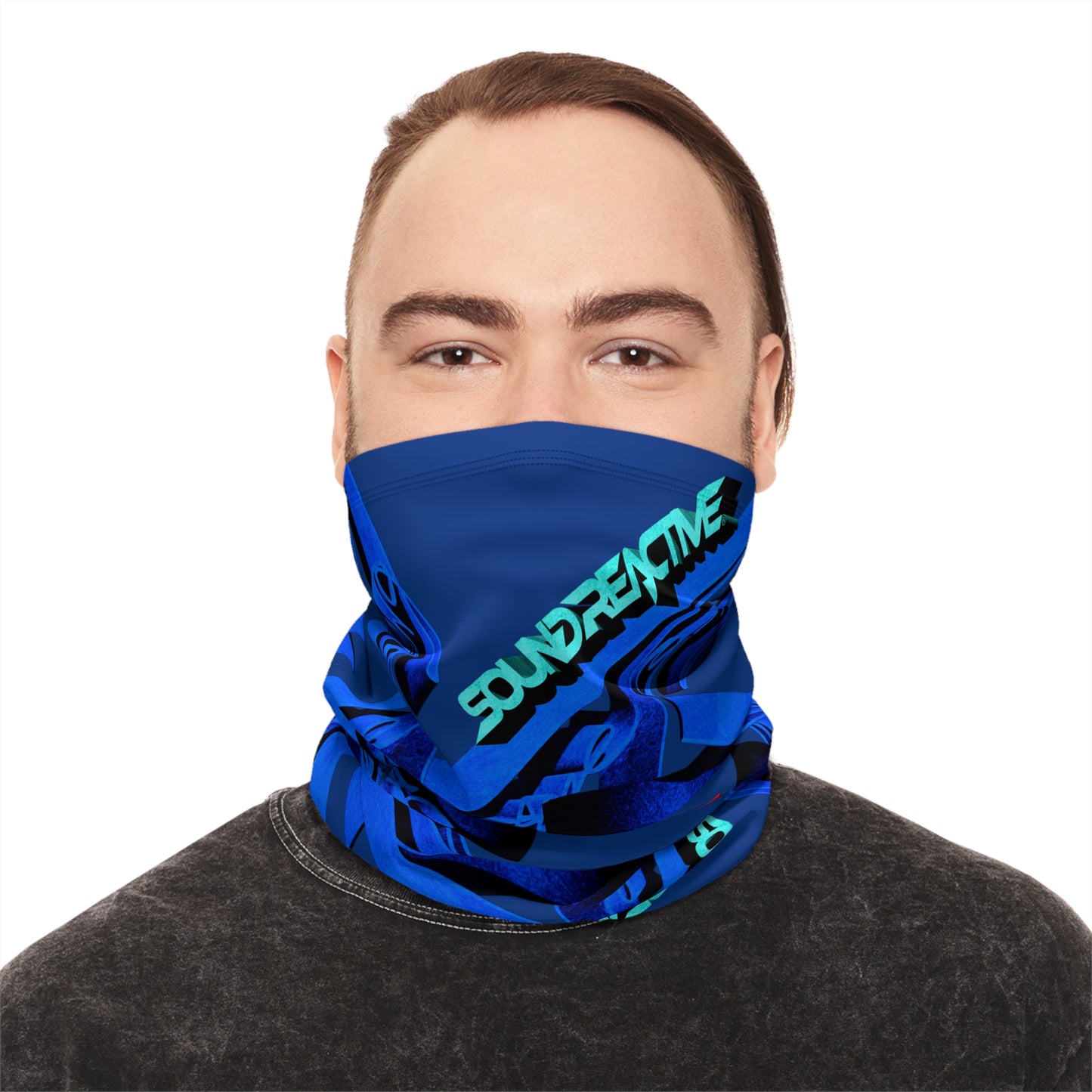 Jorge Pong Rave Sound Reactive Neck Gaiter With Drawstring