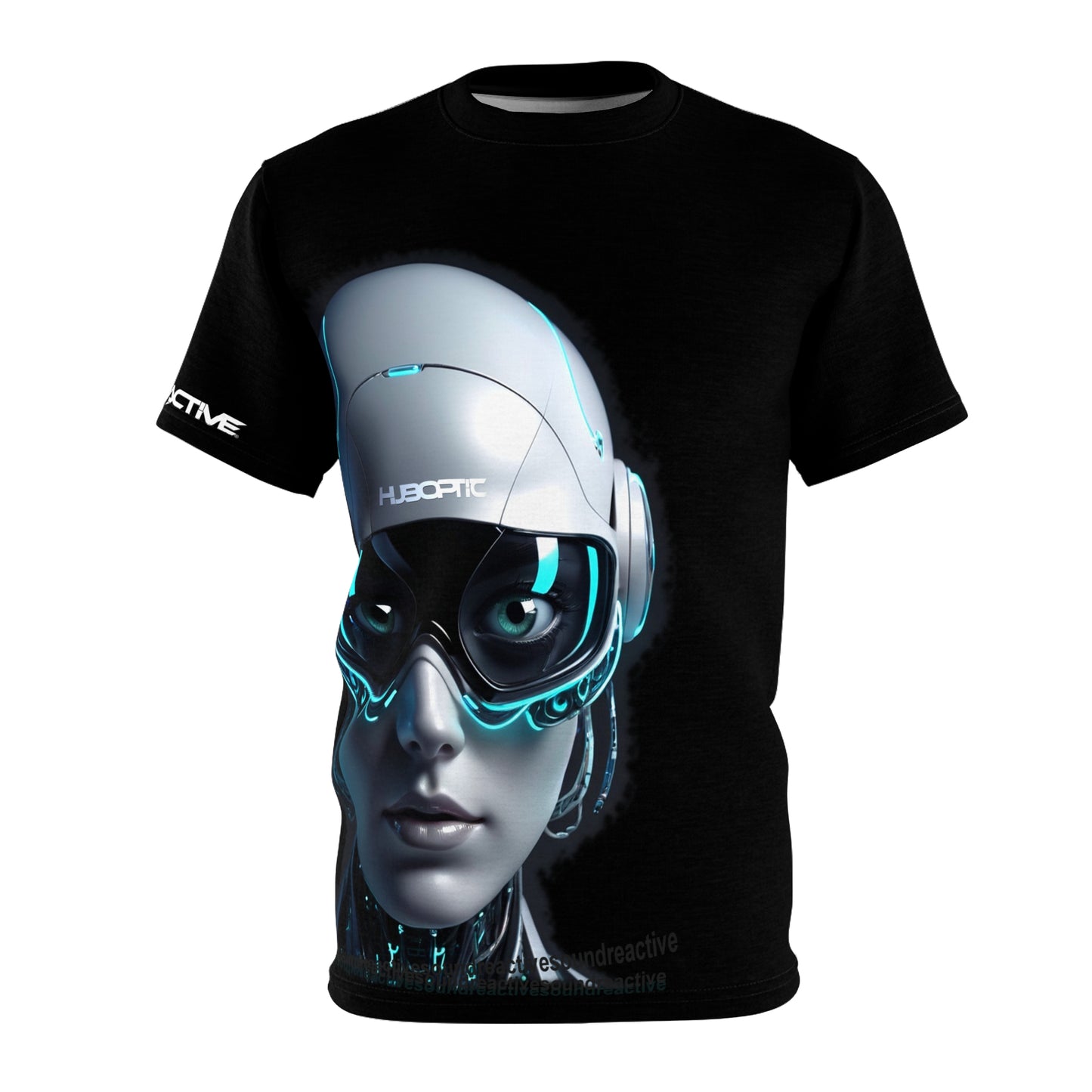 HUBOPTIC® Cyborg Sound Reactive Streetwear T-shirt Graphic Tees V2410