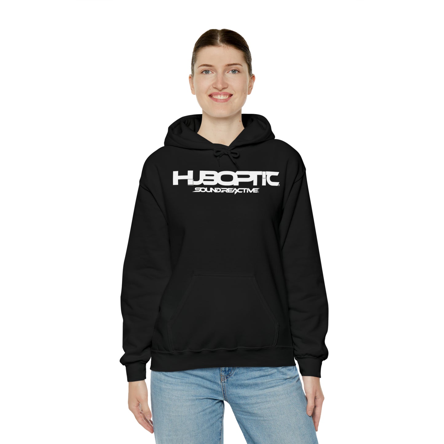 HUBOPTIC Sound Reactive DJ Unisex Heavy Blend Hooded Sweatshirt