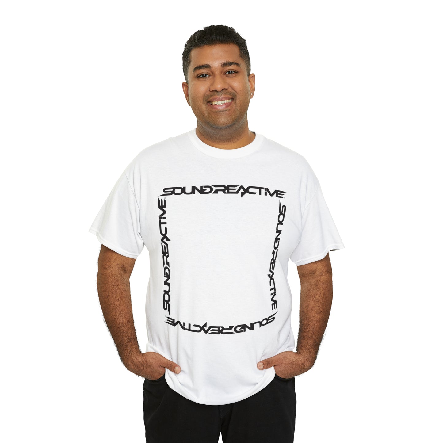 Sound Reactive Frame HUBOPTIC DJ Unisex Heavy Cotton Tee