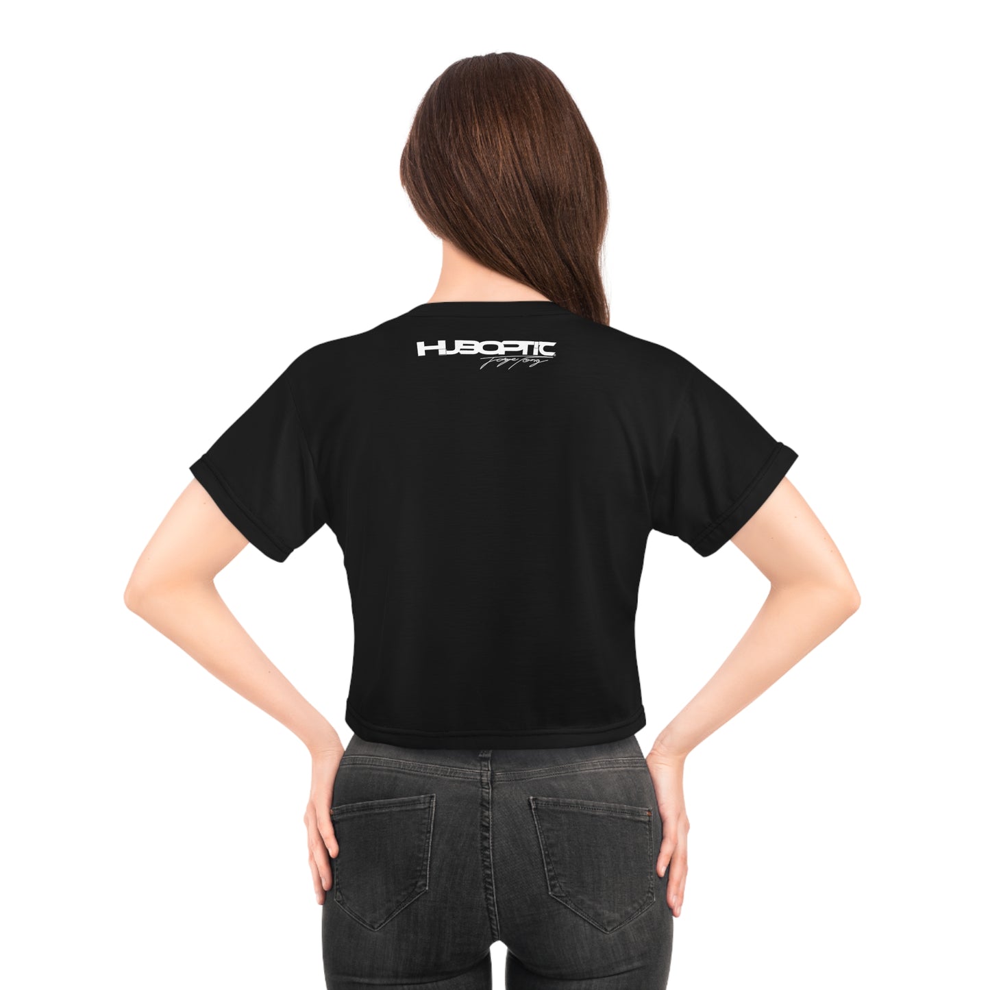 HUBOPTIC Original Black Logo P23 Crop Tee