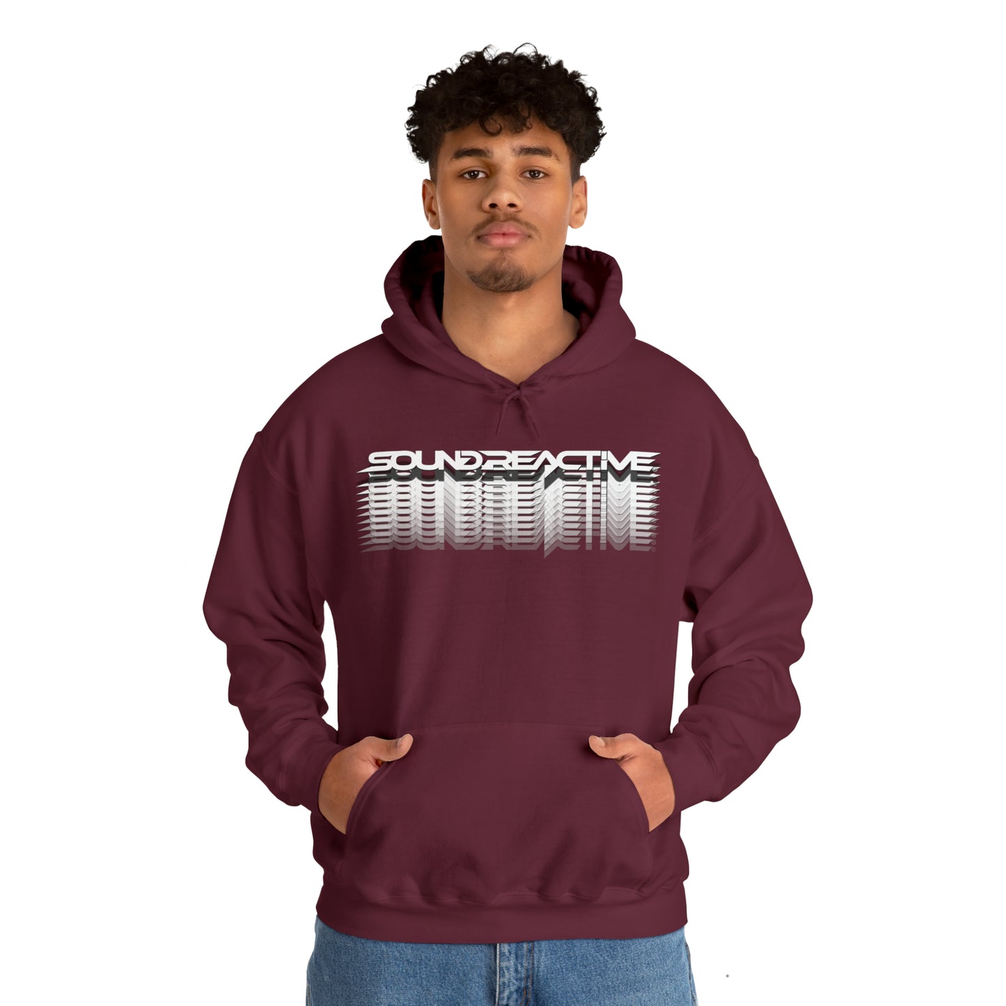 Faded Sound Reactive HUBOPTIC DJ Unisex Heavy Blend Hooded Sweatshirt