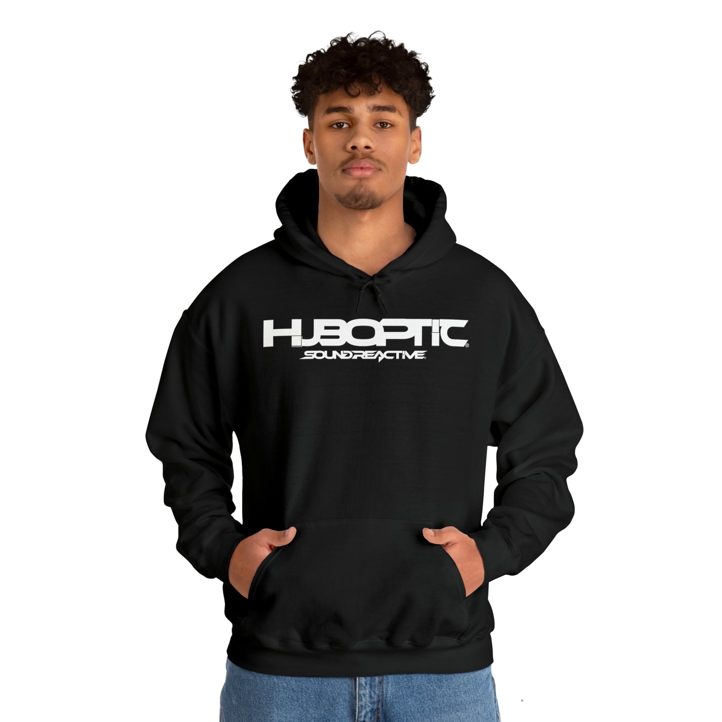 HUBOPTIC Sound Reactive DJ Unisex Heavy Blend Hooded Sweatshirt