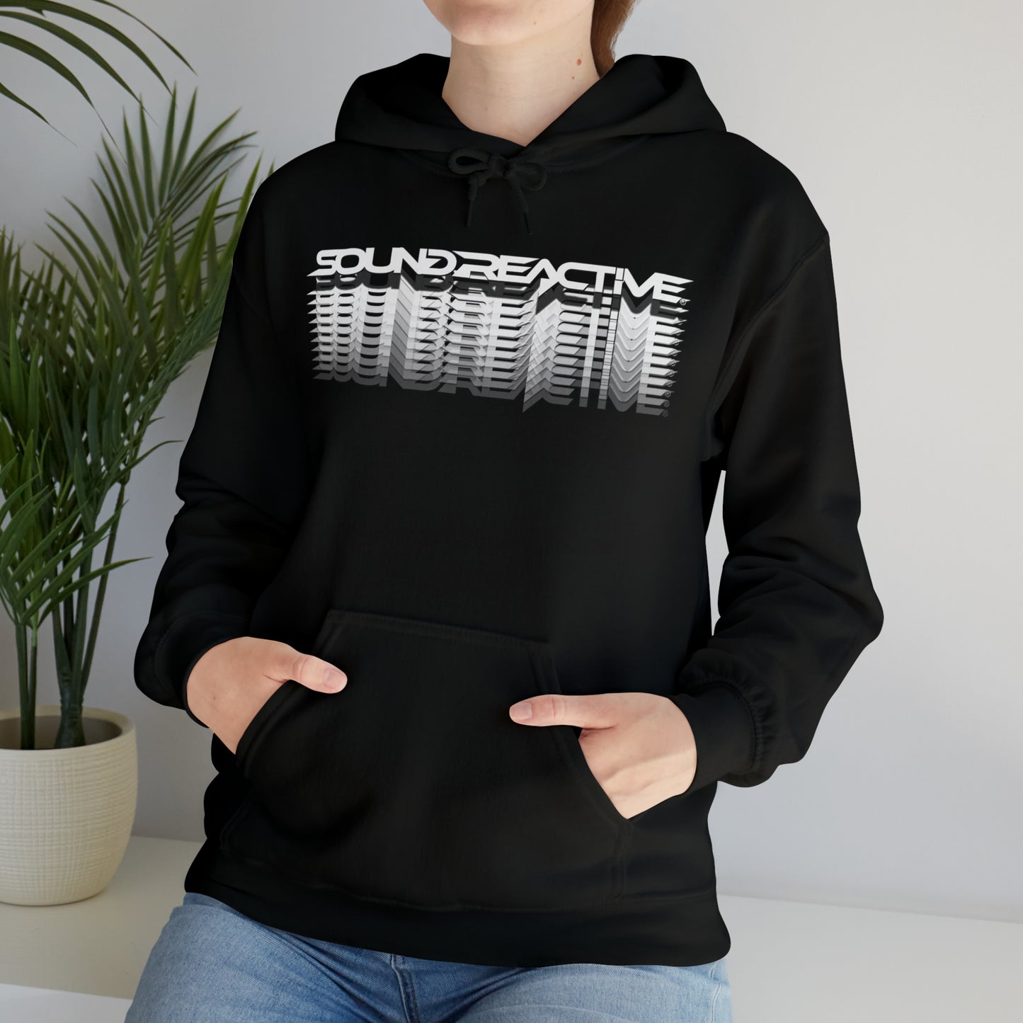 Faded Sound Reactive HUBOPTIC DJ Unisex Heavy Blend Hooded Sweatshirt