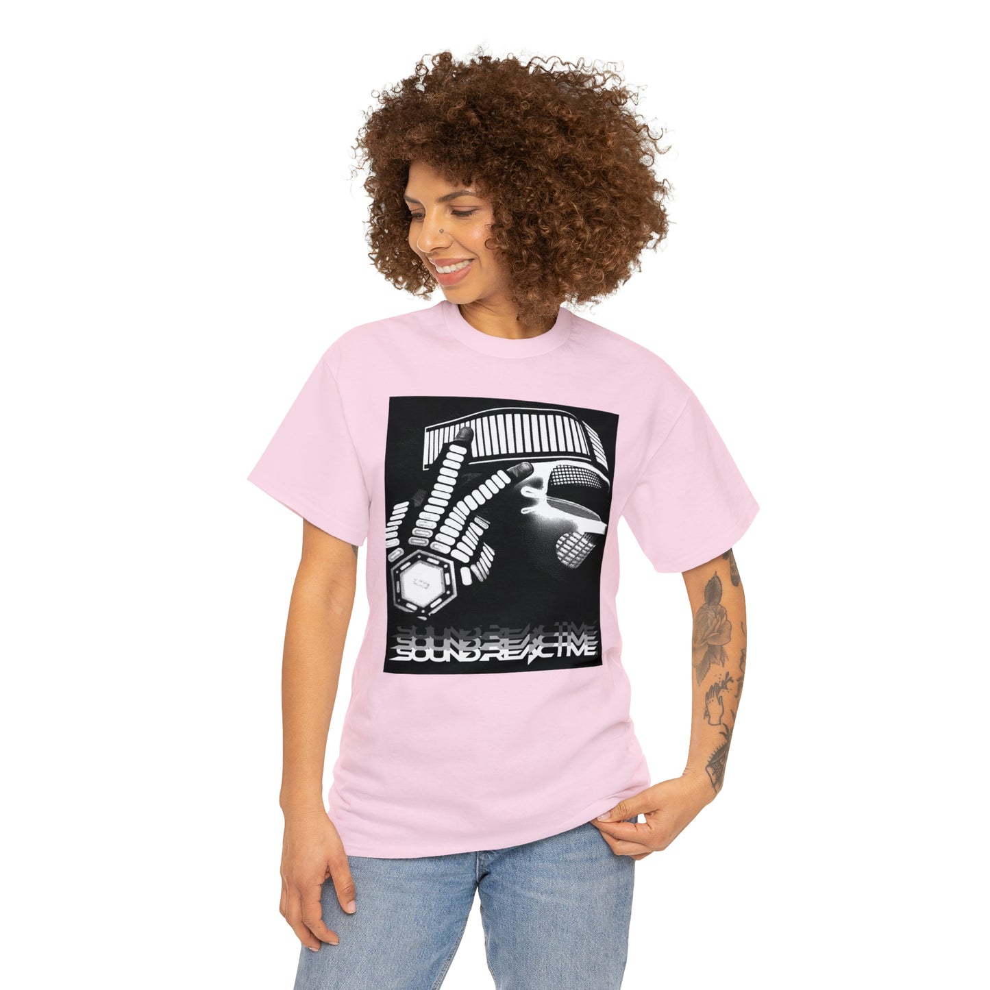 HUBOPTIC DJ Robot EQ Unisex Heavy Cotton Tee