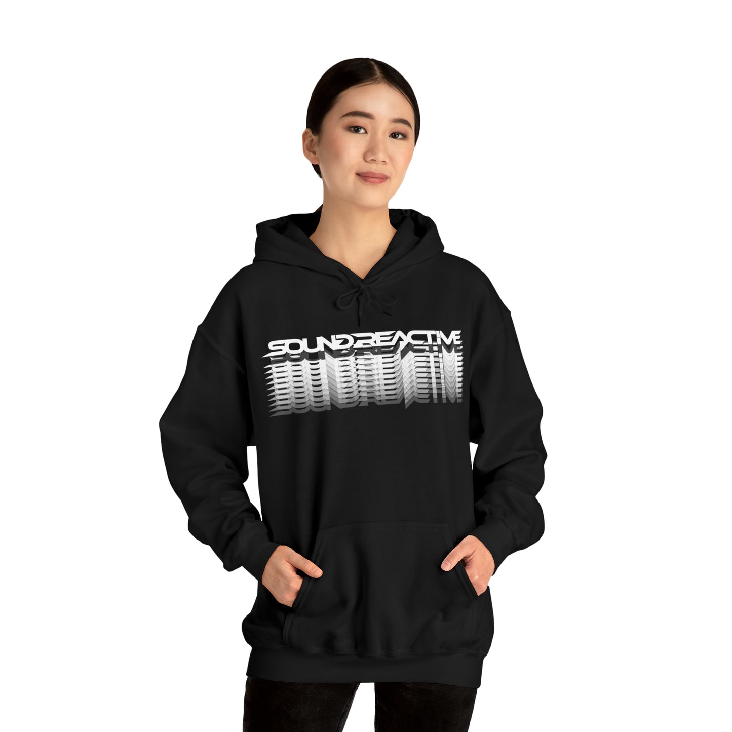 Faded Sound Reactive HUBOPTIC DJ Unisex Heavy Blend Hooded Sweatshirt