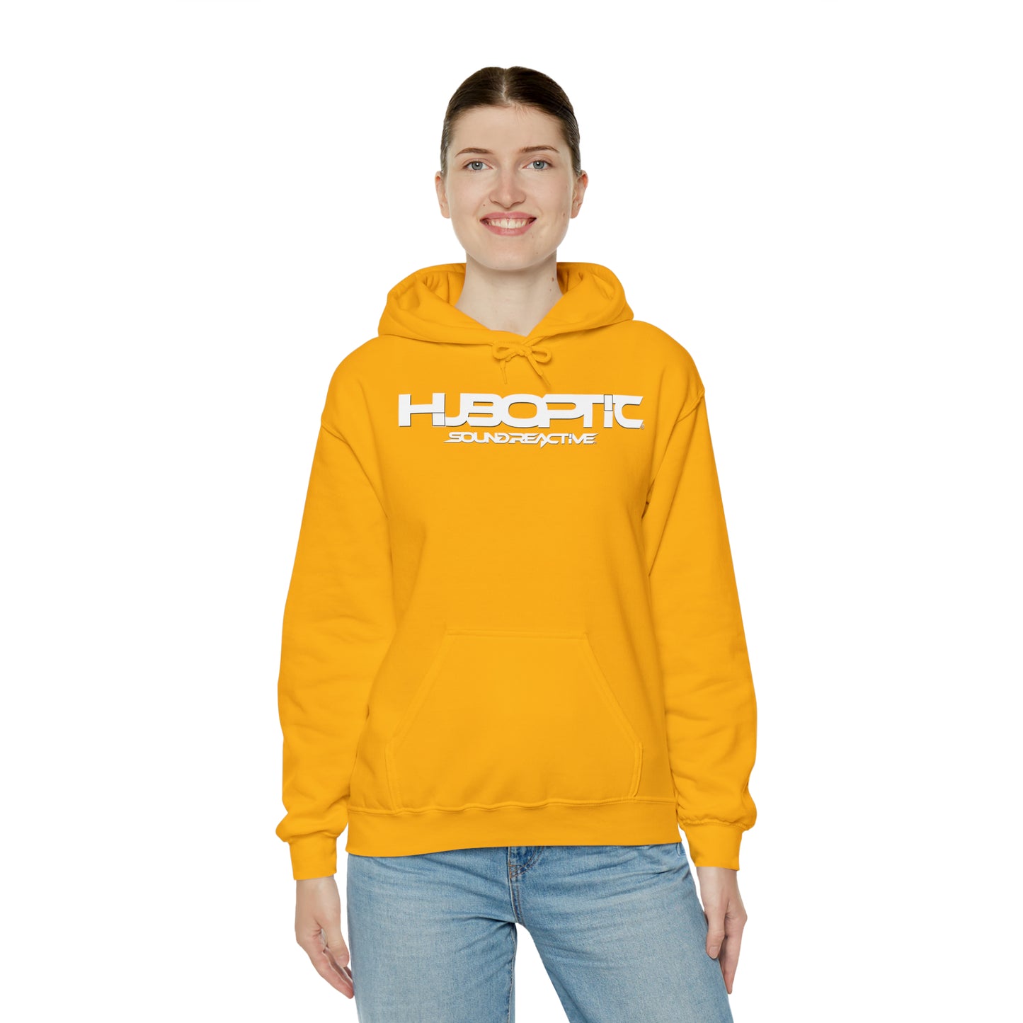 HUBOPTIC Sound Reactive DJ Unisex Heavy Blend Hooded Sweatshirt