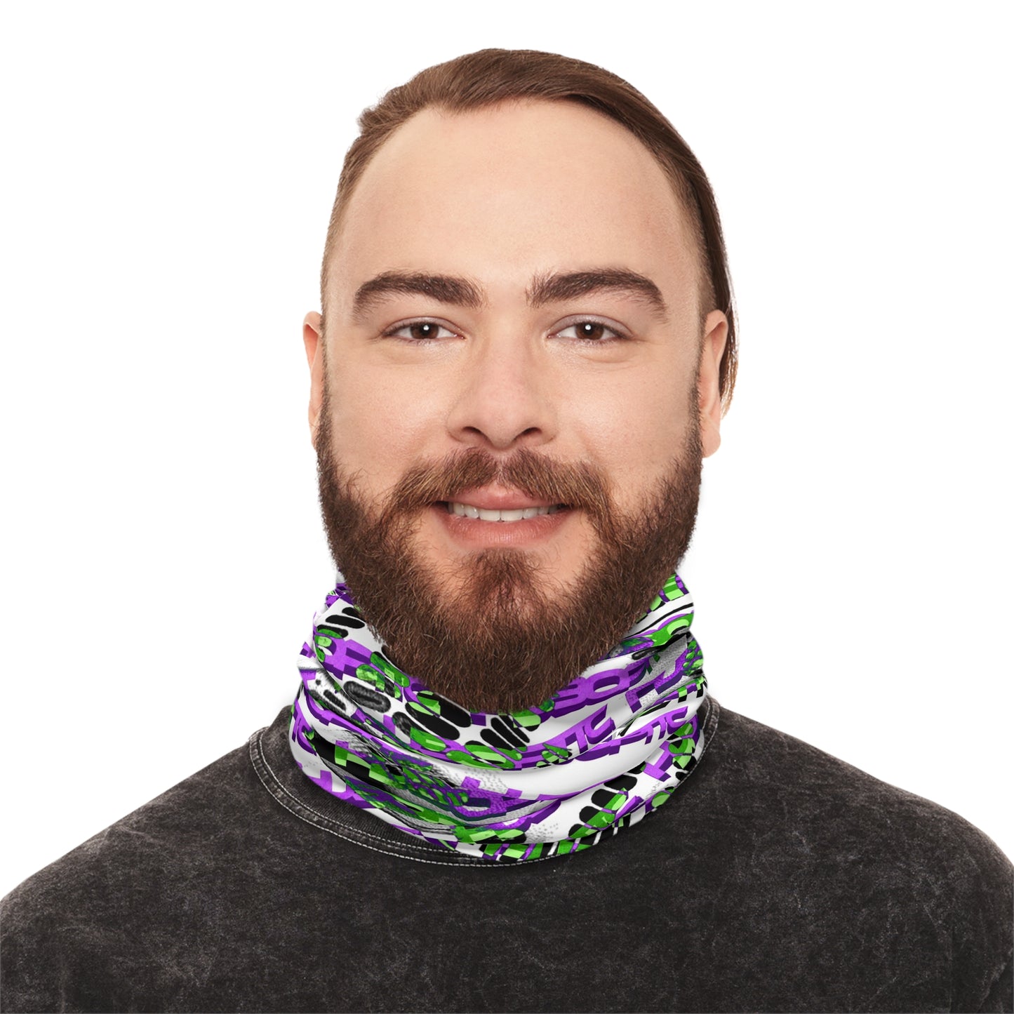 HUBOPTIC RAVE Neck Gaiter With Drawstring