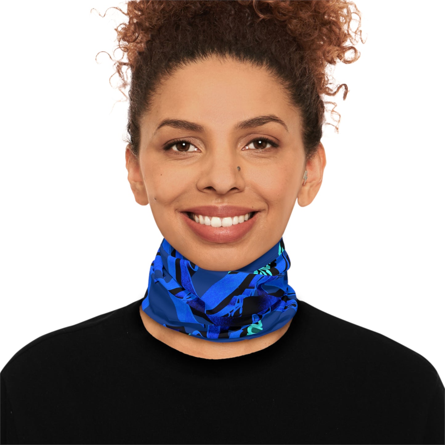 Jorge Pong Rave Sound Reactive Neck Gaiter With Drawstring