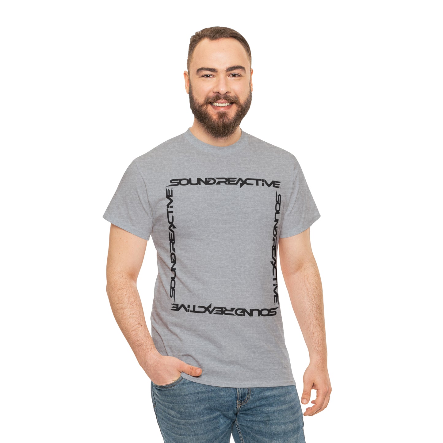 Sound Reactive Frame HUBOPTIC DJ Unisex Heavy Cotton Tee