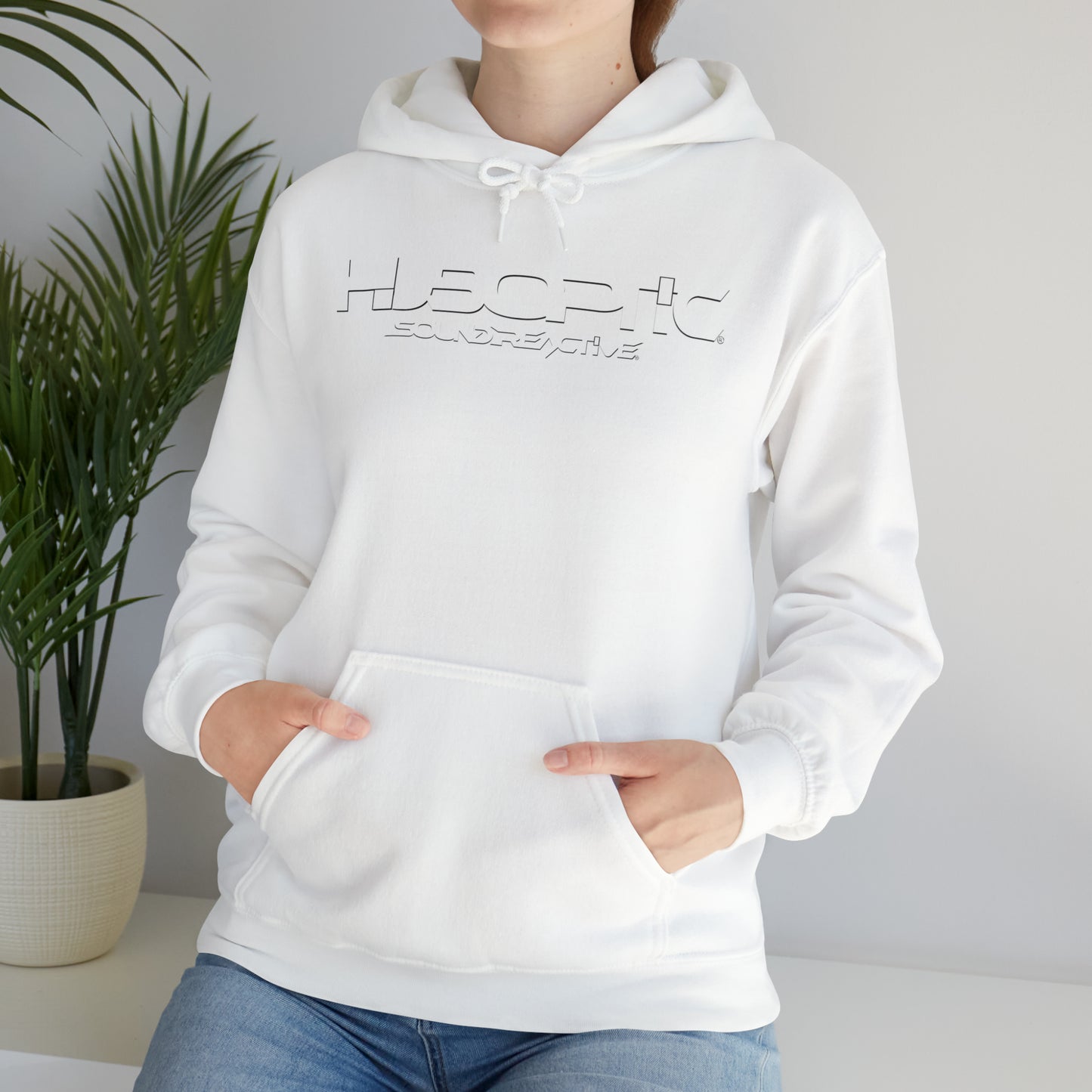 HUBOPTIC Sound Reactive DJ Unisex Heavy Blend Hooded Sweatshirt