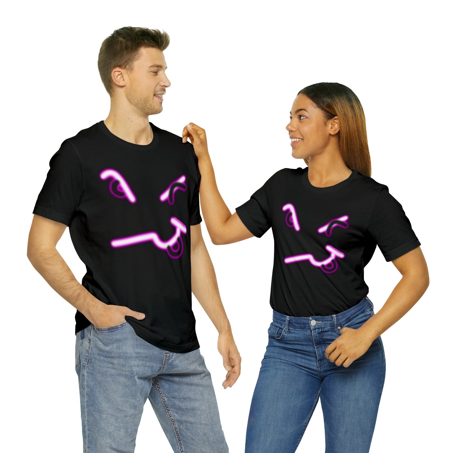 HUBOPTIC® Original Sound Reactive SMILEY V2 Electro Graphic T-shirt