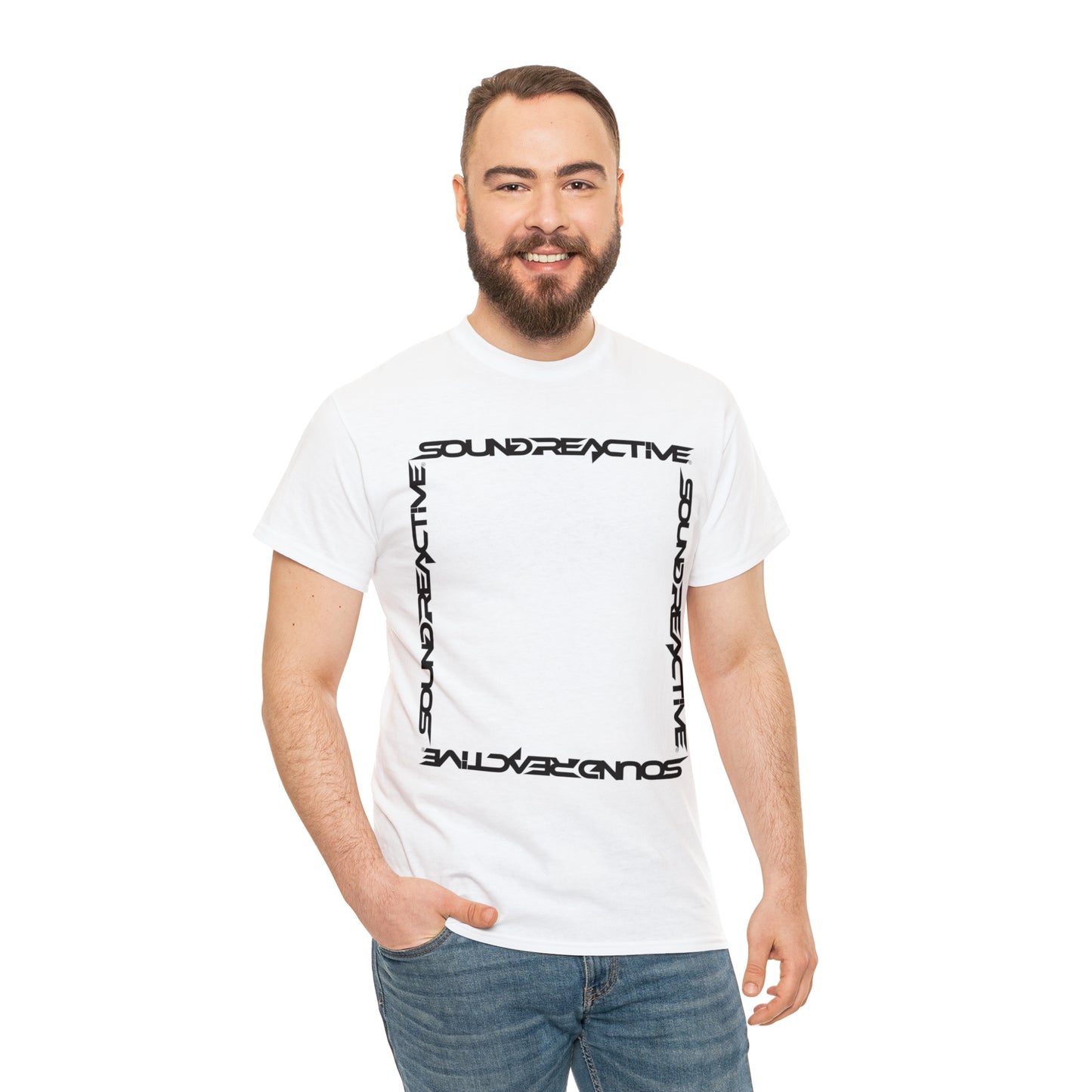 Sound Reactive Frame HUBOPTIC DJ Unisex Heavy Cotton Tee