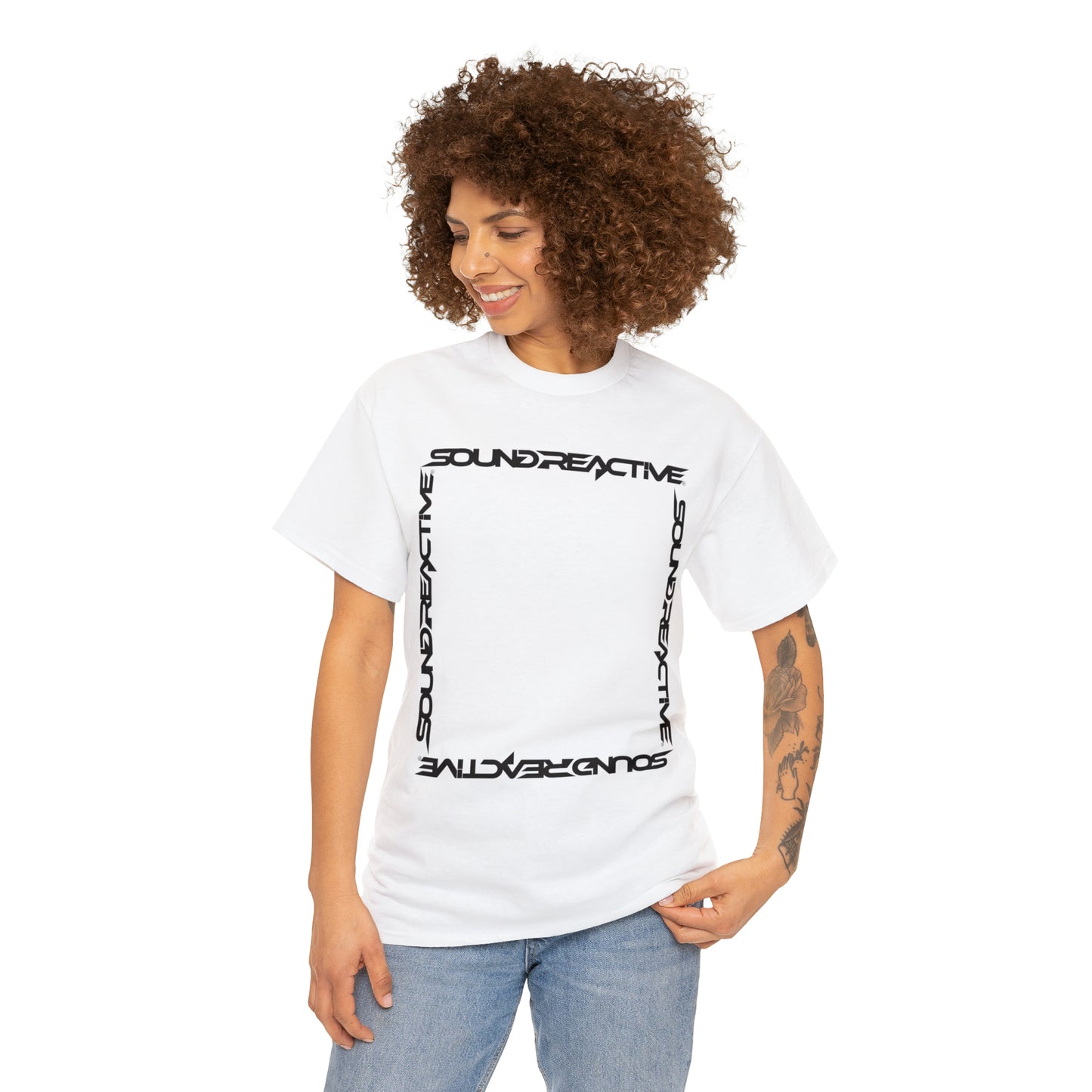 Sound Reactive Frame HUBOPTIC DJ Unisex Heavy Cotton Tee