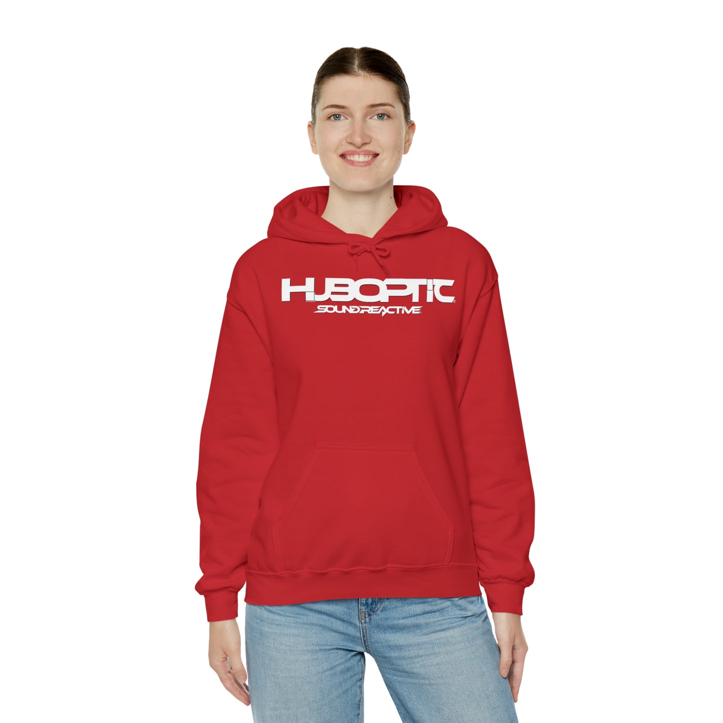 HUBOPTIC Sound Reactive DJ Unisex Heavy Blend Hooded Sweatshirt