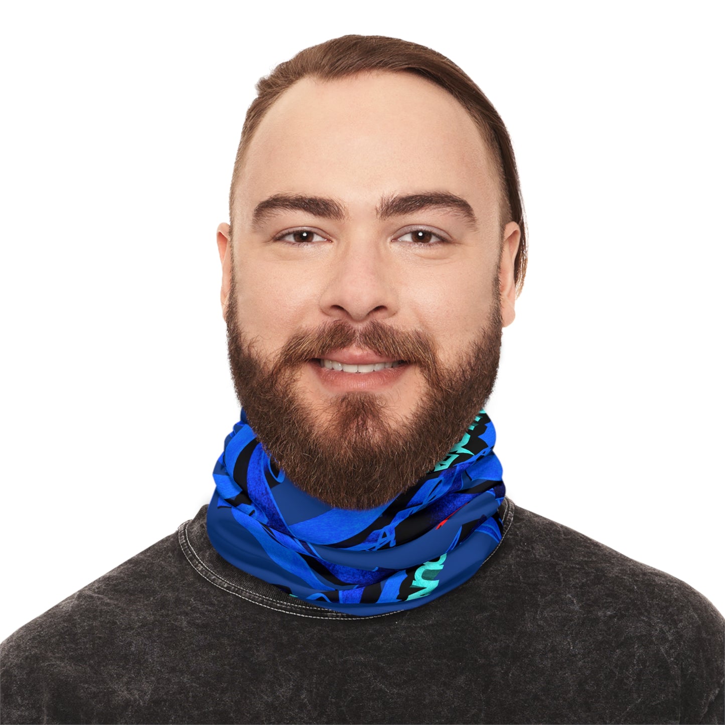 Jorge Pong Rave Sound Reactive Neck Gaiter With Drawstring