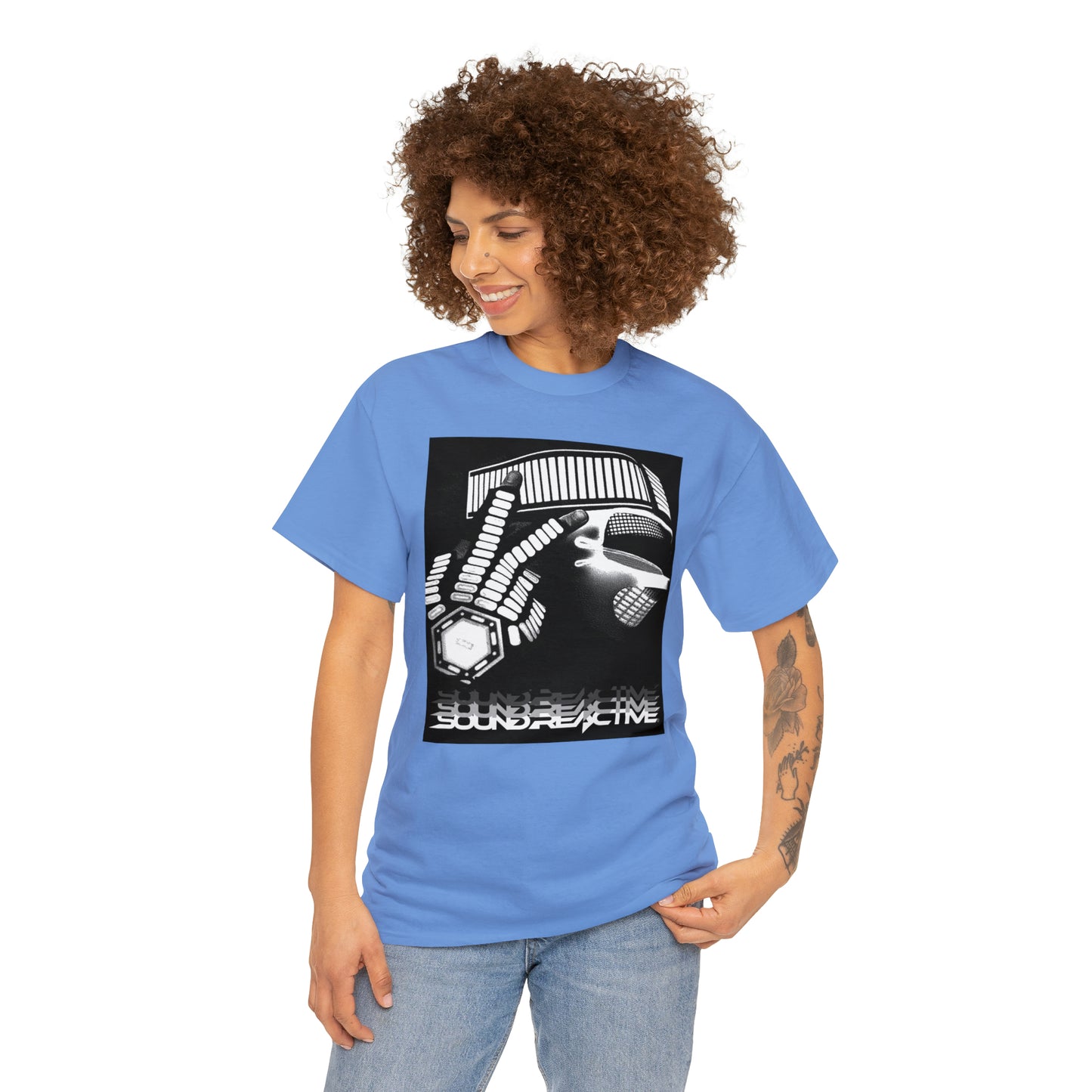 HUBOPTIC DJ Robot EQ Unisex Heavy Cotton Tee