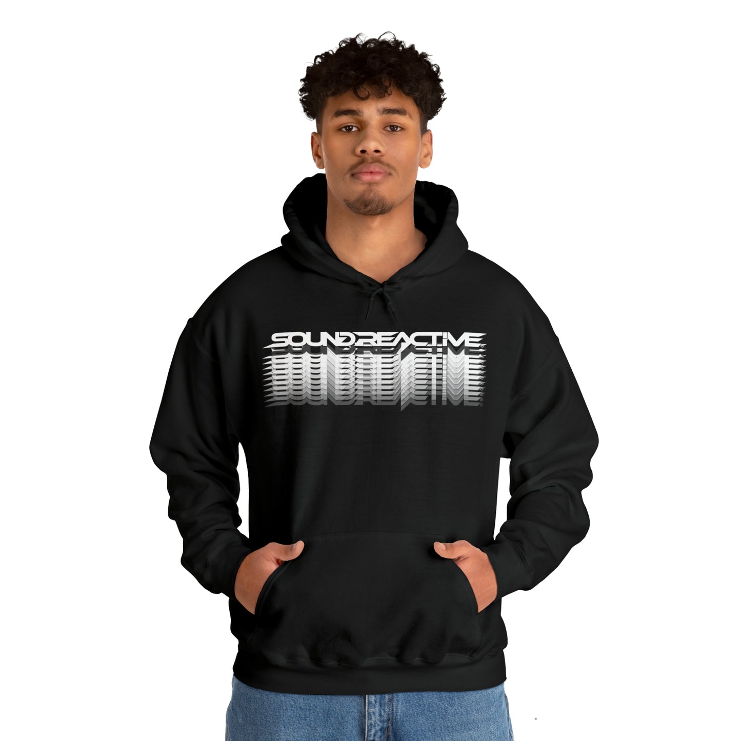 Faded Sound Reactive HUBOPTIC DJ Unisex Heavy Blend Hooded Sweatshirt