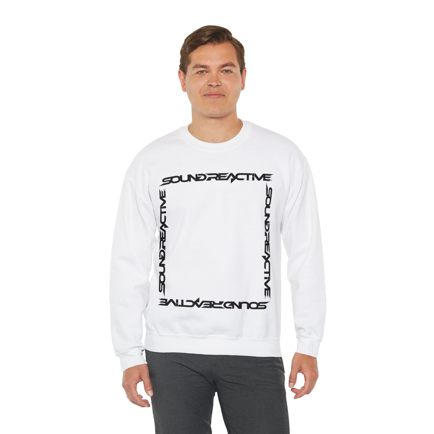 Sound Reactive Frame HUBOPTIC DJ Unisex Heavy Blend Crewneck Sweatshirt