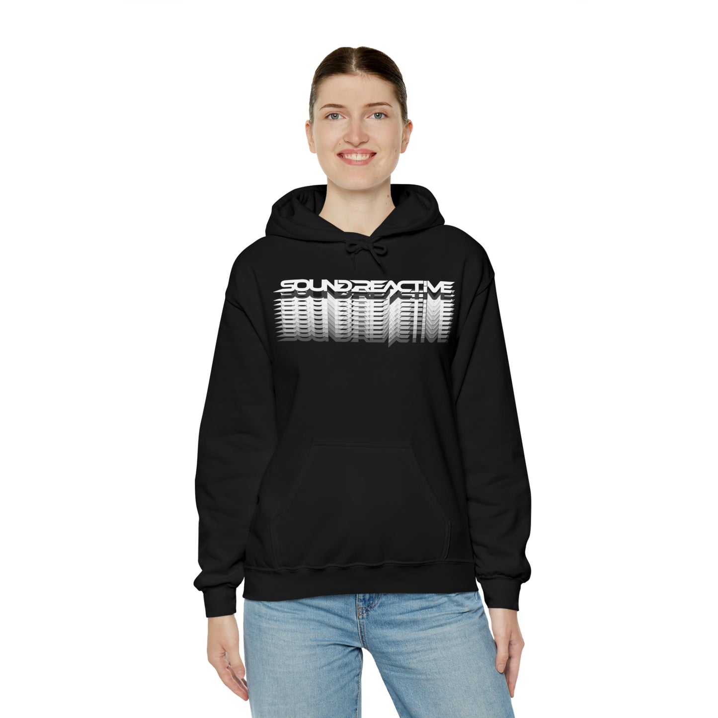 Faded Sound Reactive HUBOPTIC DJ Unisex Heavy Blend Hooded Sweatshirt