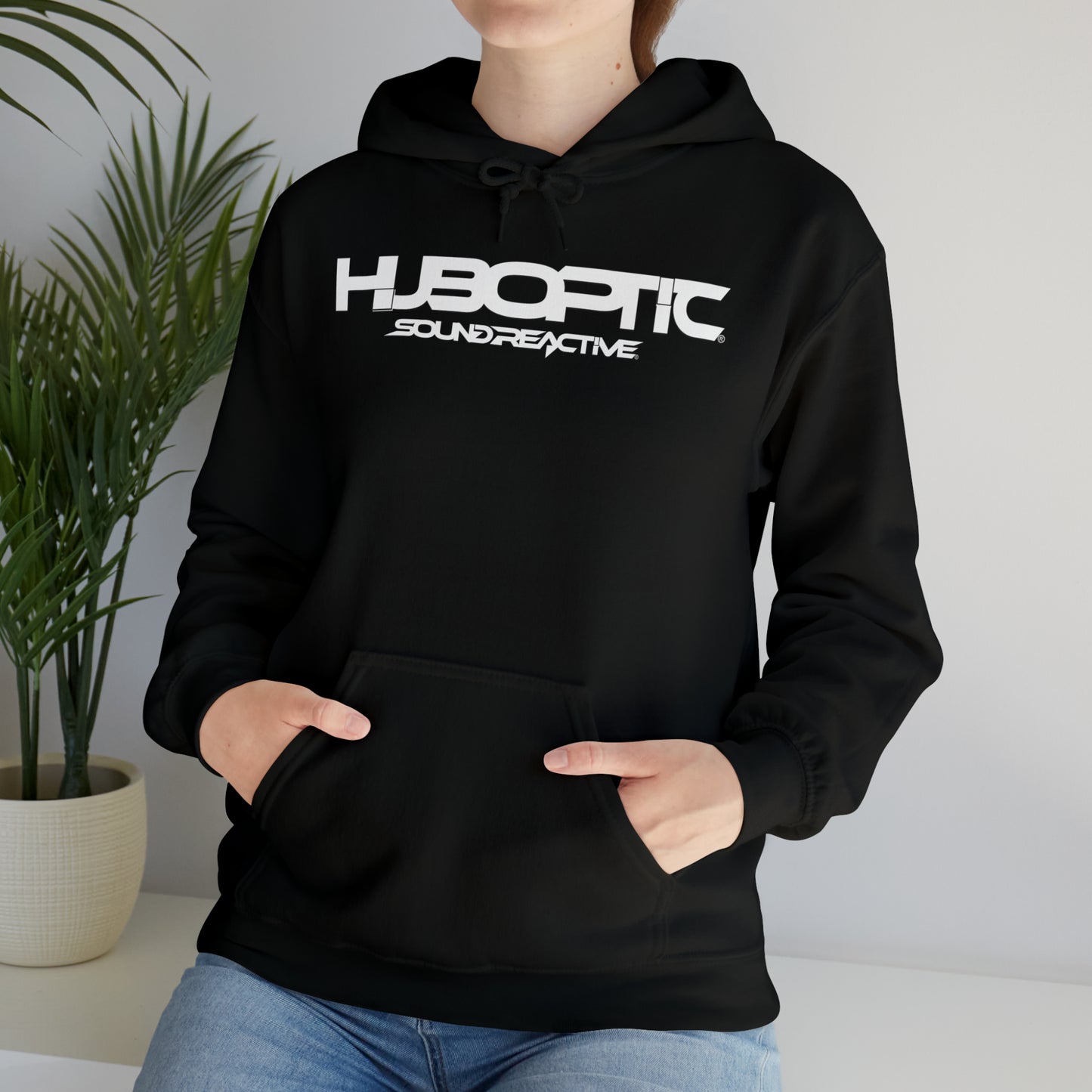 HUBOPTIC Sound Reactive DJ Unisex Heavy Blend Hooded Sweatshirt