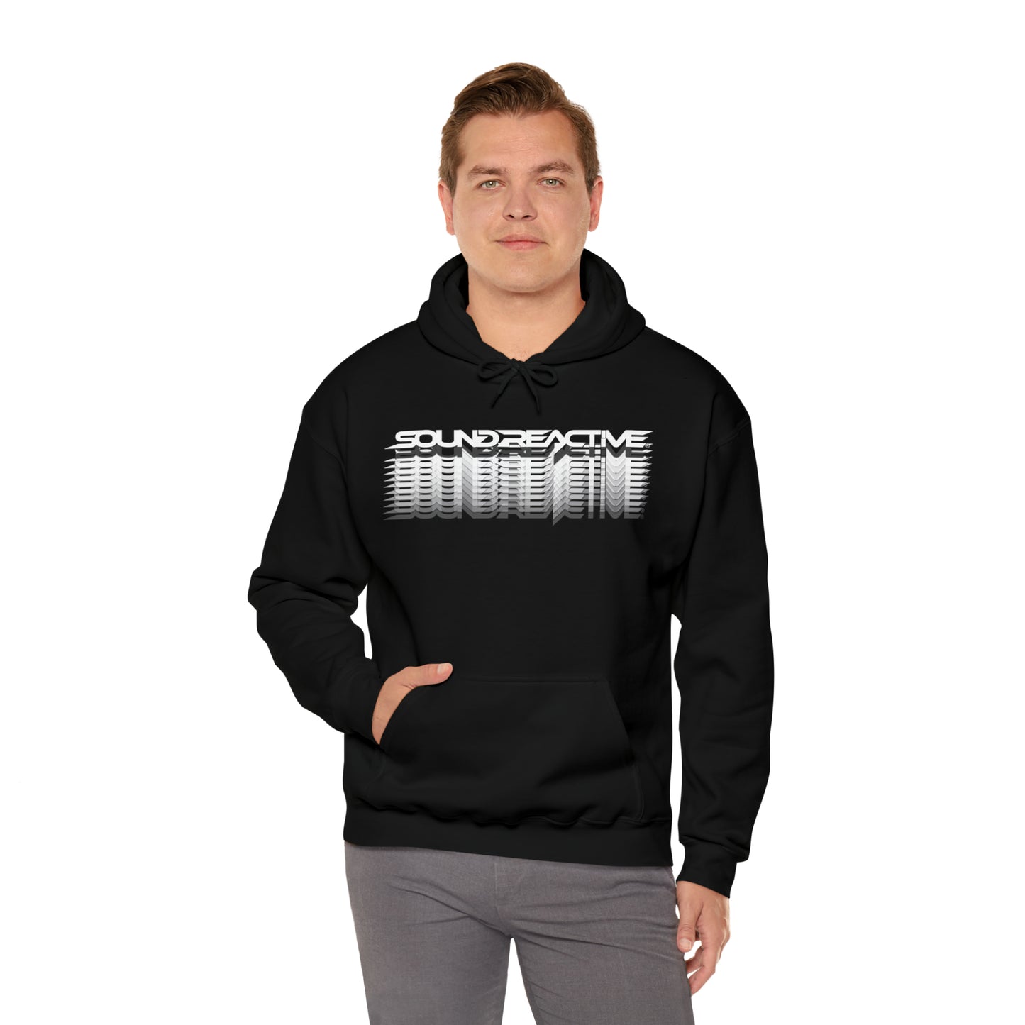 Faded Sound Reactive HUBOPTIC DJ Unisex Heavy Blend Hooded Sweatshirt