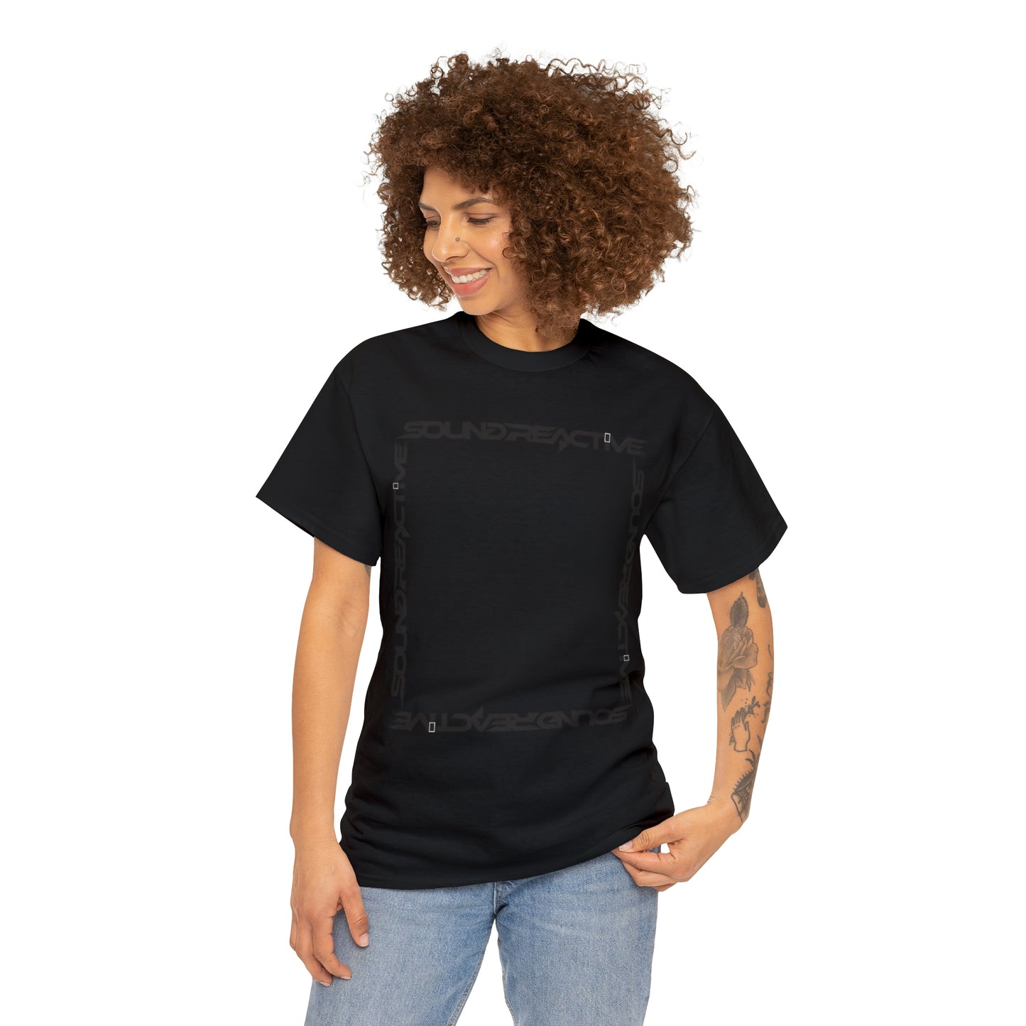 Sound Reactive Frame HUBOPTIC DJ Unisex Heavy Cotton Tee