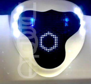 Cyborg Ape LED Mask HUBOPTIC® DJ mask Sound Reactive Light Up Mask ledmask21001