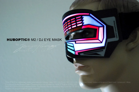 Cyborg M2 Robot LED Mask HUBOPTIC® DJ mask Sound Reactive Light Up Mask ledmask28001